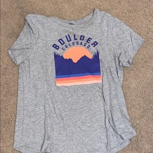 Grey Boulder Colorado t-shirt